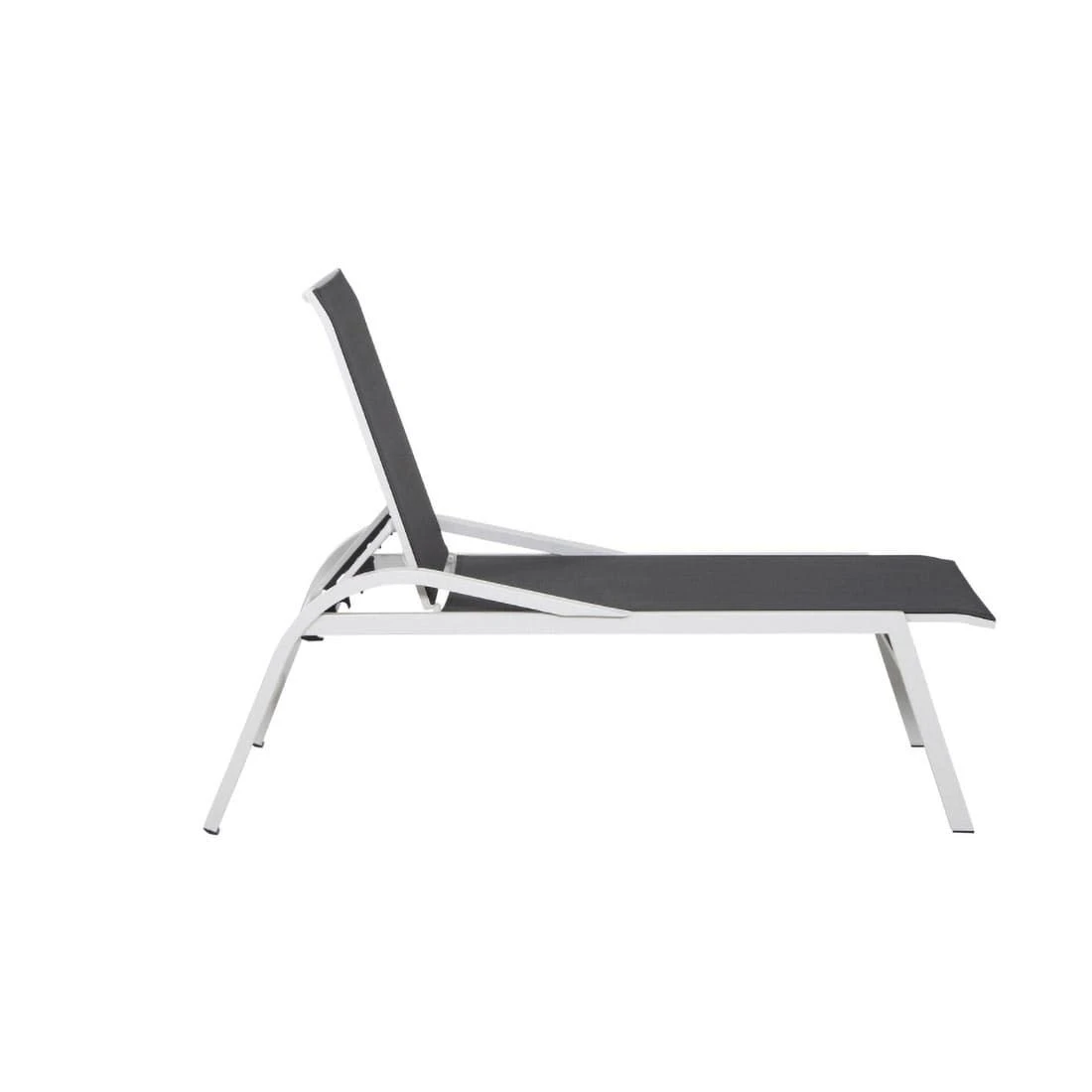 Siena Garden Milos Gartenliege Aluminium/Ranotex® Matt Weiß-Grau/Silber-Schwarz 8 Siena Garden Milos Gartenliege Aluminium/Ranotex® Matt Weiß-Grau/Silber-Schwarz – Bild 6