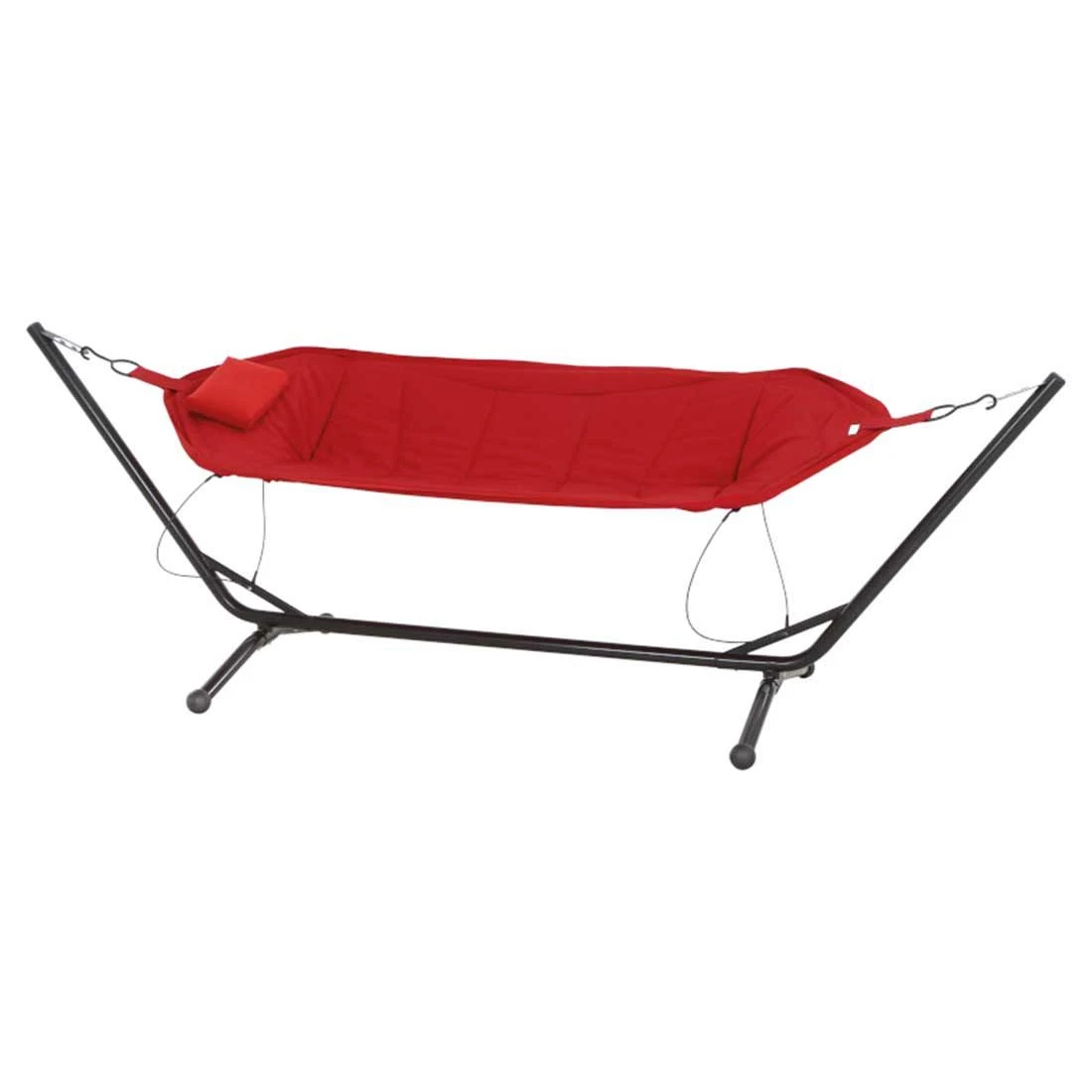Siena Garden Panama Hängematte Mit Gestell Stahl/Oxfordgewebe Grau/Rot 3 Siena Garden Panama Hängematte Mit Gestell Stahl/Oxfordgewebe Grau/Rot