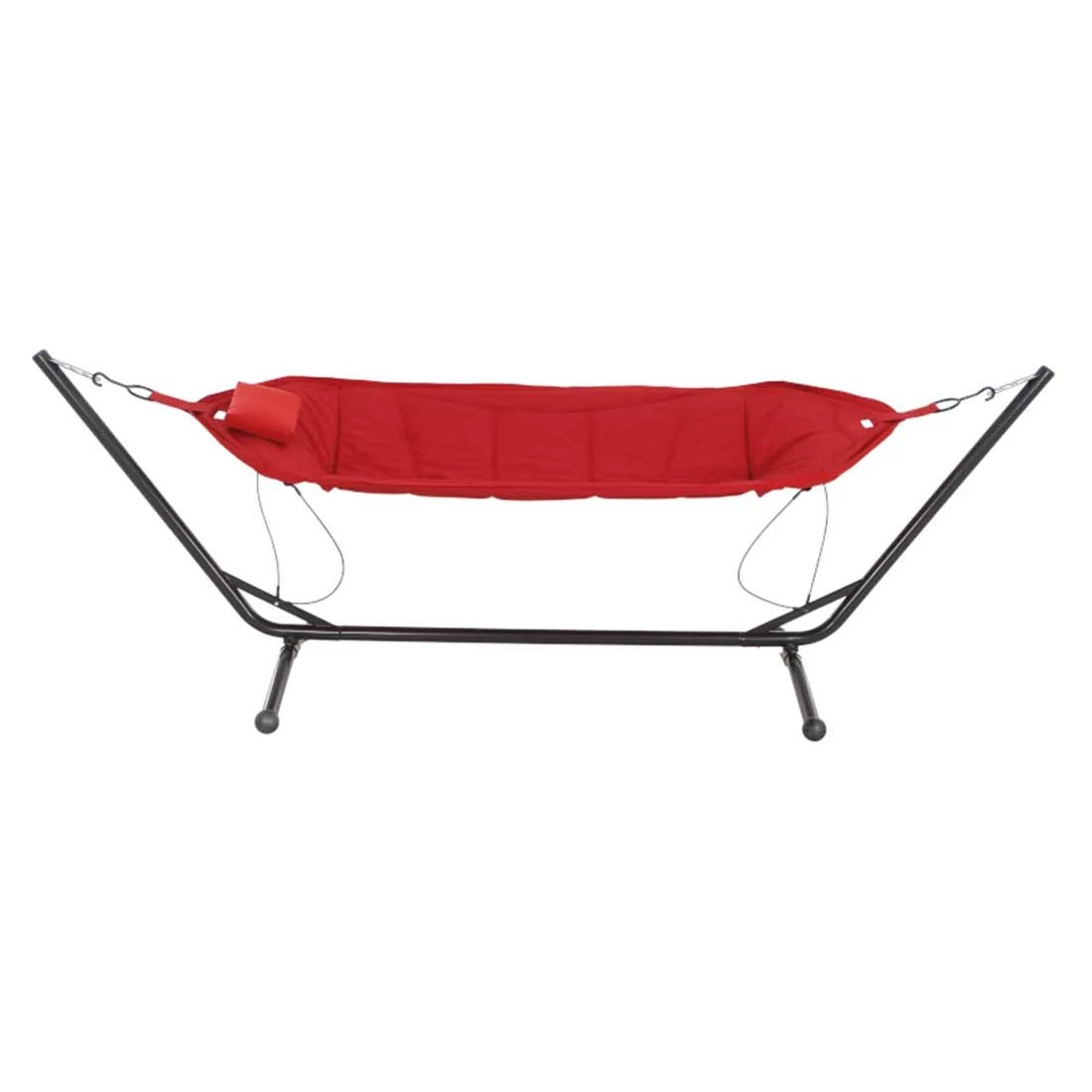 Siena Garden Panama Hängematte Mit Gestell Stahl/Oxfordgewebe Grau/Rot 4 Siena Garden Panama Hängematte Mit Gestell Stahl/Oxfordgewebe Grau/Rot – Bild 2