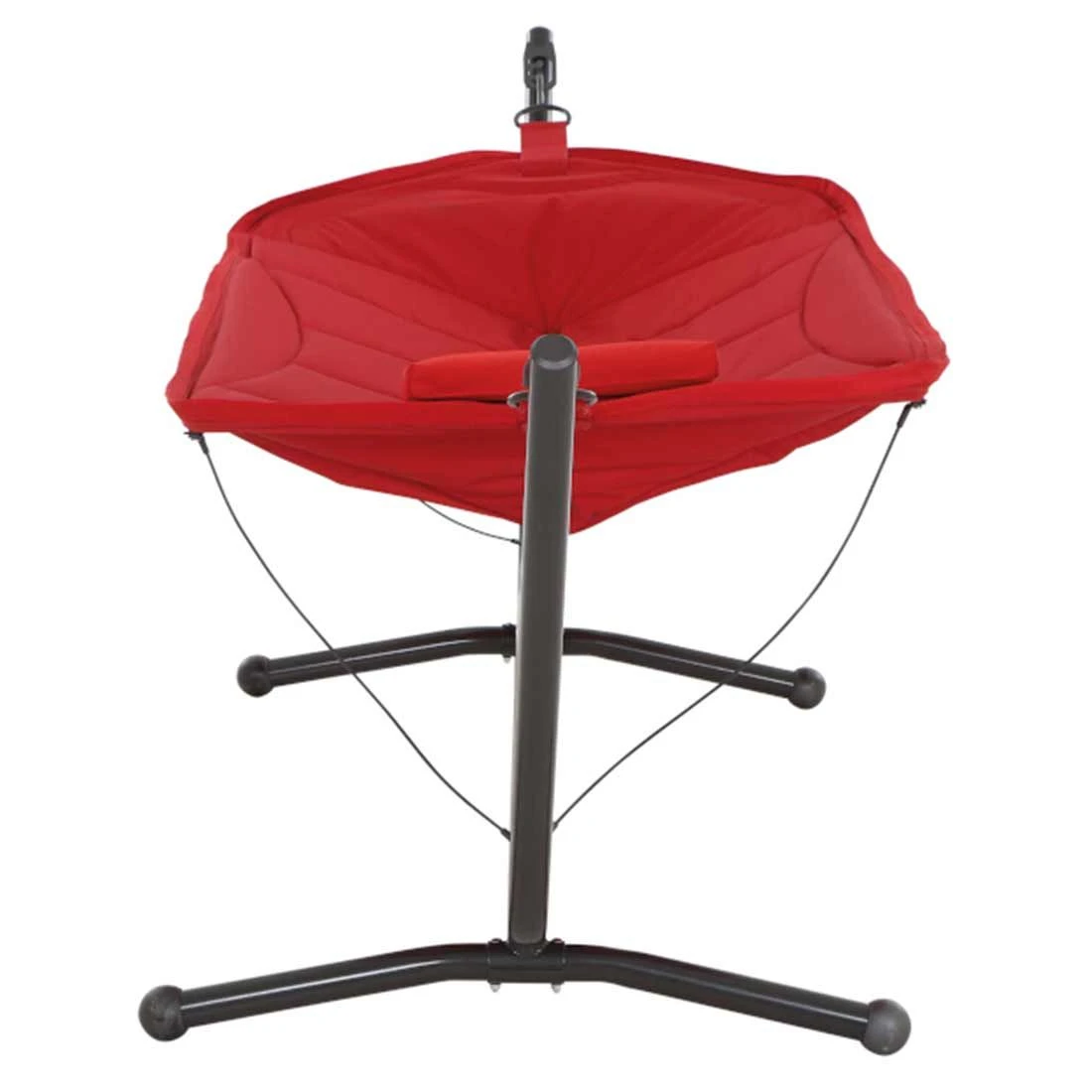 Siena Garden Panama Hängematte Mit Gestell Stahl/Oxfordgewebe Grau/Rot 5 Siena Garden Panama Hängematte Mit Gestell Stahl/Oxfordgewebe Grau/Rot – Bild 3