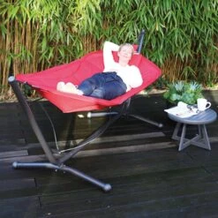 Siena Garden Panama Hängematte Mit Gestell Stahl/Oxfordgewebe Grau/Rot 22 Siena Garden Panama Hängematte Mit Gestell Stahl/Oxfordgewebe Grau/Rot -GartenMöbelPro Verkäufe siena garden panama haengematte mit gestell stahl oxfordgewebe 1363827 7