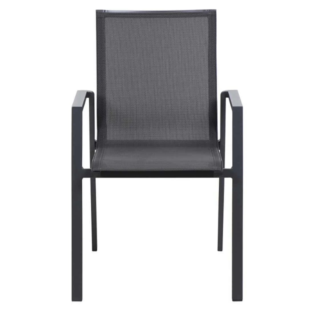 Siena Garden Reno Gartenmöbelset 5-tlg. Mit Tisch 160x90cm Matt Anthrazit/Grau 5 Siena Garden Reno Gartenmöbelset 5-tlg. Mit Tisch 160x90cm Matt Anthrazit/Grau – Bild 3