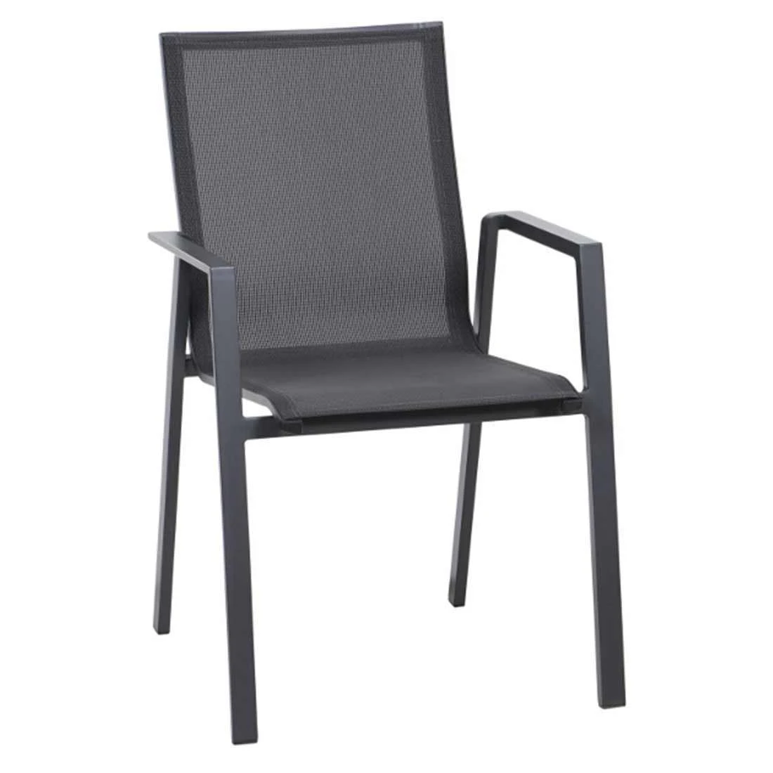 Siena Garden Reno Gartenmöbelset 5-tlg. Mit Tisch 160x90cm Matt Anthrazit/Grau 6 Siena Garden Reno Gartenmöbelset 5-tlg. Mit Tisch 160x90cm Matt Anthrazit/Grau – Bild 4