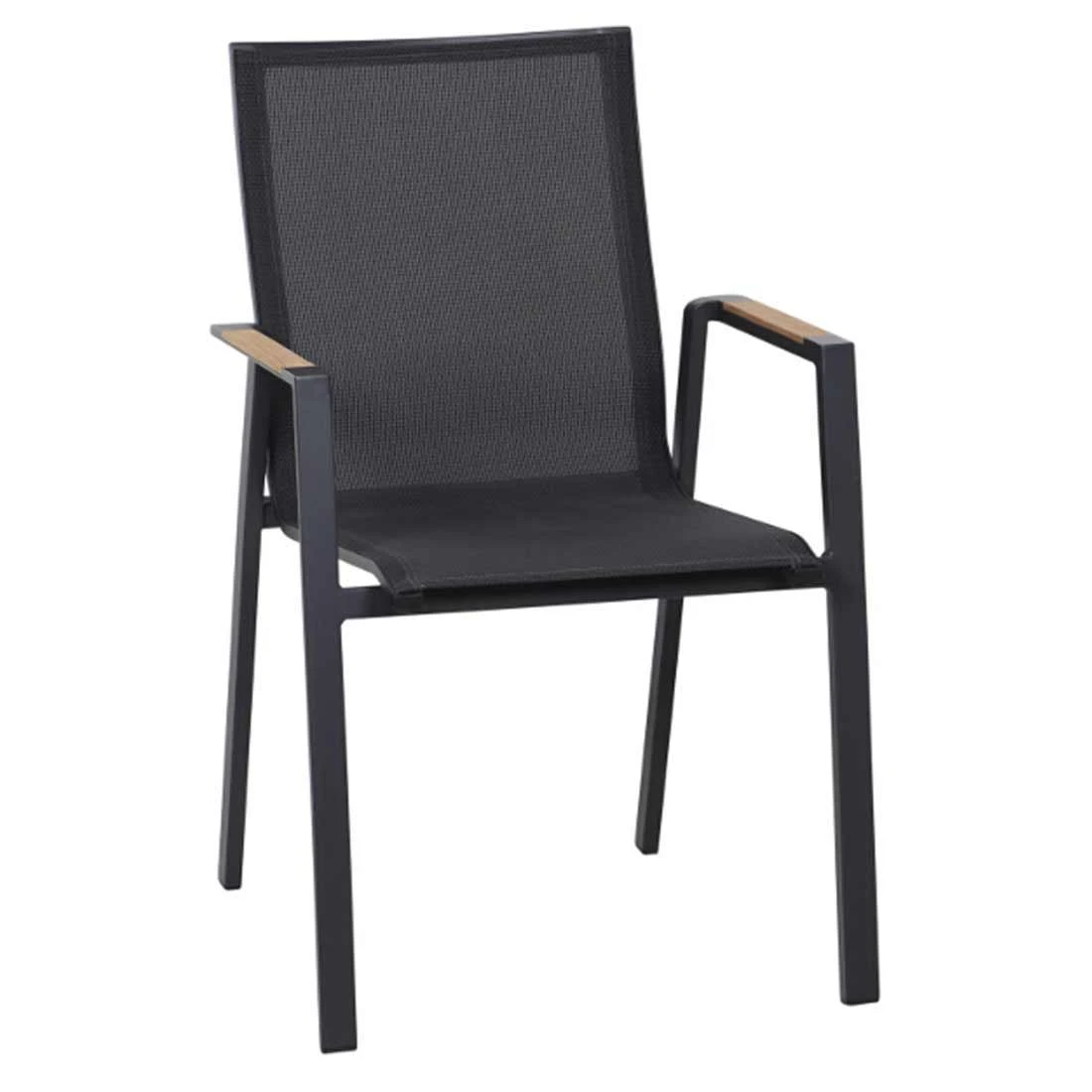 Siena Garden Rondo Stapelsessel Aluminium/Ranotex-Gewebe Matt Anthrazit/Grau 3 Siena Garden Rondo Stapelsessel Aluminium/Ranotex-Gewebe Matt Anthrazit/Grau