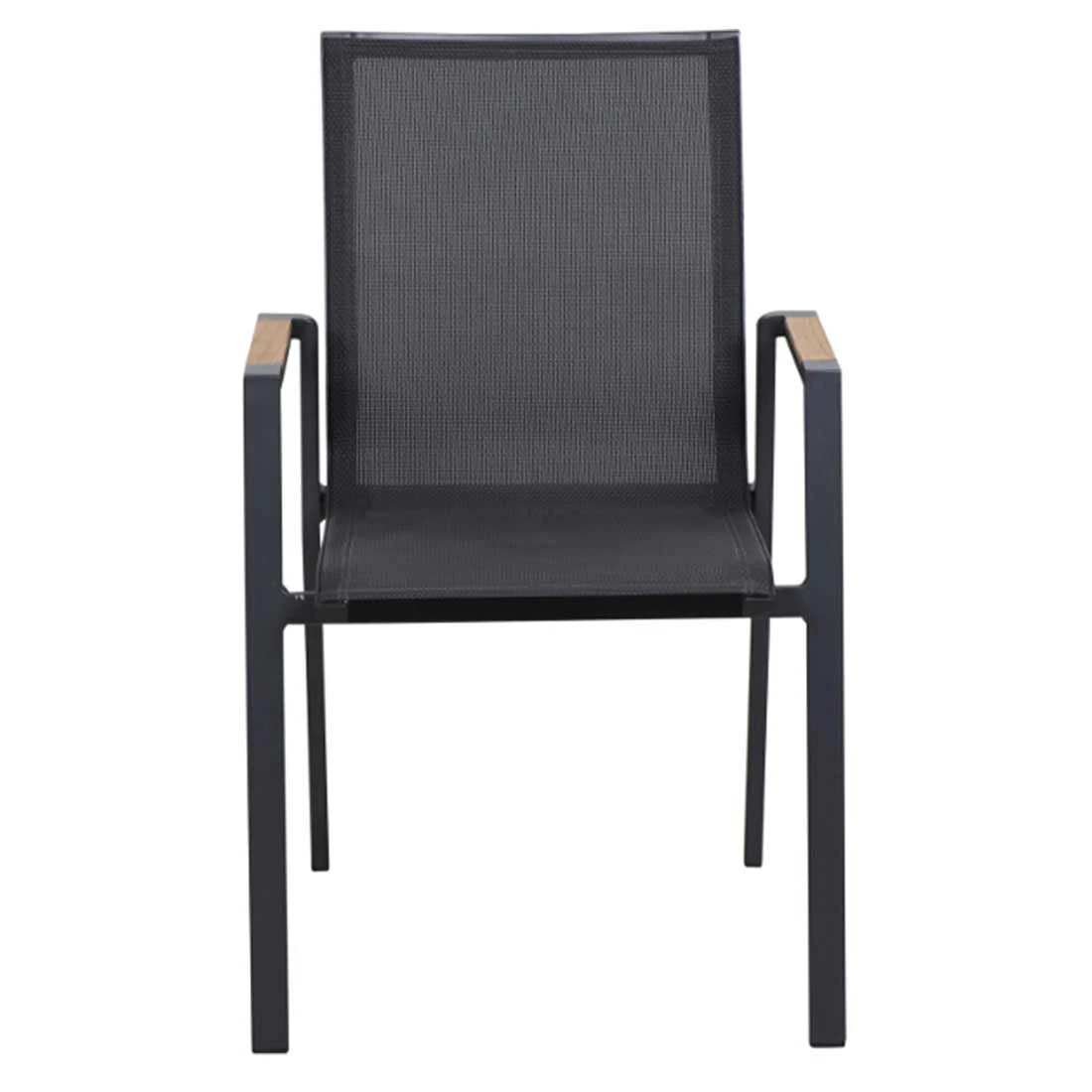 Siena Garden Rondo Stapelsessel Aluminium/Ranotex-Gewebe Matt Anthrazit/Grau 7 Siena Garden Rondo Stapelsessel Aluminium/Ranotex-Gewebe Matt Anthrazit/Grau – Bild 5