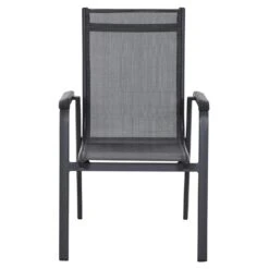 Siena Garden Tesoro Stapelsessel Aluminium/Ranotex®-Gewebe Matt Anthrazit/Silber-Schwarz -GartenMöbelPro Verkäufe siena garden tesoro stapelsessel aluminium ranotexr gewebe 1434161 2