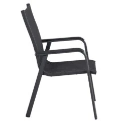 Siena Garden Tesoro Stapelsessel Aluminium/Ranotex®-Gewebe Matt Anthrazit/Silber-Schwarz -GartenMöbelPro Verkäufe siena garden tesoro stapelsessel aluminium ranotexr gewebe 1434161 3