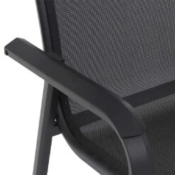 Siena Garden Tesoro Stapelsessel Aluminium/Ranotex®-Gewebe Matt Anthrazit/Silber-Schwarz -GartenMöbelPro Verkäufe siena garden tesoro stapelsessel aluminium ranotexr gewebe 1434161 5