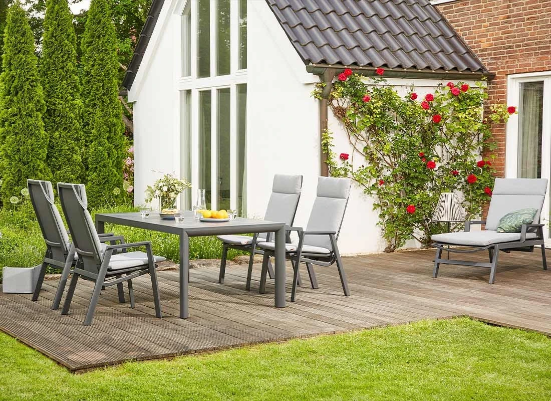 Siena Garden Valencia Gartenliege Aluminium/Polypropylen Matt Anthrazit/Salt&Pepper 12 Siena Garden Valencia Gartenliege Aluminium/Polypropylen Matt Anthrazit/Salt&Pepper – Bild 10