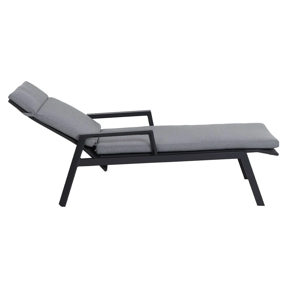 Siena Garden Valencia Gartenliege Aluminium/Polypropylen Matt Anthrazit/Salt&Pepper 5 Siena Garden Valencia Gartenliege Aluminium/Polypropylen Matt Anthrazit/Salt&Pepper – Bild 3