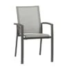 Siena Garden Velia Stapelsessel Aluminium/Textilene Anthrazit/Schwarz-Grau -GartenMöbelPro Verkäufe siena garden velia stapelsessel aluminium textilene charcoal grey anthrazit 1001597 1