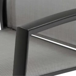 Siena Garden Velia Stapelsessel Aluminium/Textilene Anthrazit/Schwarz-Grau -GartenMöbelPro Verkäufe siena garden velia stapelsessel aluminium textilene charcoal grey anthrazit 1001597 4