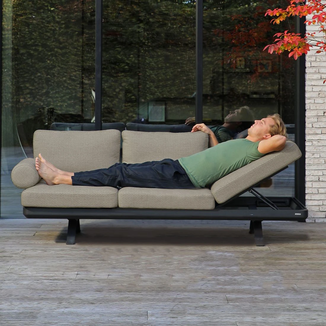 Zebra Sky Lounge Gartensofa Aluminium/Sunproof Graphit/Camden Grey 3 Zebra Sky Lounge Gartensofa Aluminium/Sunproof Graphit/Camden Grey