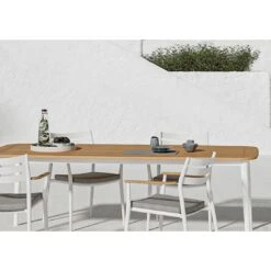 Solpuri Charlie Gartentisch 230x100 Cm Aluminium/Teak White/Natur -GartenMöbelPro Verkäufe solpuri charlie gartentisch 230x100 cm aluminium teak 1474894 6