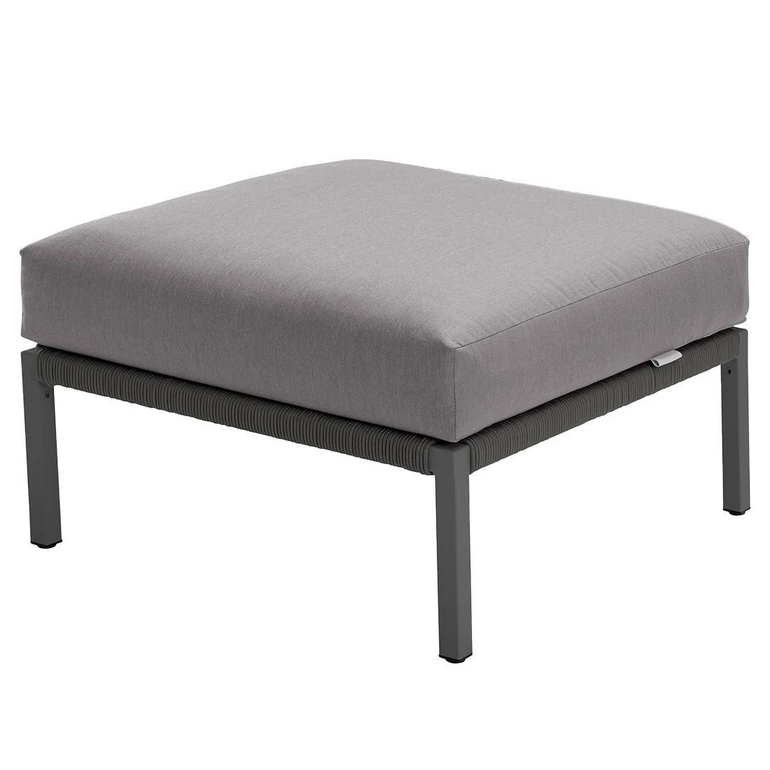 Solpuri Club Loungehocker Aluminium/Rope/Acryl Anthrazit 4 Solpuri Club Loungehocker Aluminium/Rope/Acryl Anthrazit – Bild 2