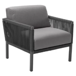 Solpuri Club Loungesessel Aluminium/Rope/Acryl Anthrazit -GartenMöbelPro Verkäufe solpuri club loungesessel aluminium rope acryl 1465588 2