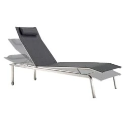 Solpuri Jazz Gartenliege Edelstahl/Textilene Silber/Coal -GartenMöbelPro Verkäufe solpuri jazz gartenliege edelstahl textilene 1465654 2