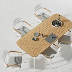 Solpuri Pia Stapelsessel Aluminium/Teak Inkl. Kissen White/Natur -GartenMöbelPro Verkäufe solpuri pia stapelsessel aluminium teak inkl kissen 1470362 6