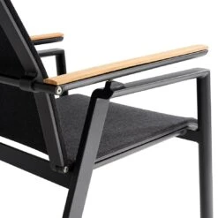 Solpuri Soul Gartensessel Aluminium/Textilene/Teak Anthrazit/Coal -GartenMöbelPro Verkäufe solpuri soul verstellsessel aluminium textilene teak 1465676 6