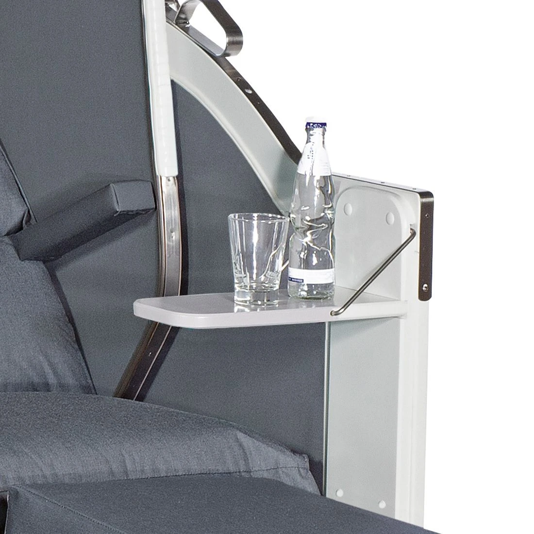 SonnenPartner Classic Strandkorb Geflecht/Fichte Weiß/Charcoal 5 SonnenPartner Classic Strandkorb Geflecht/Fichte Weiß/Charcoal – Bild 3