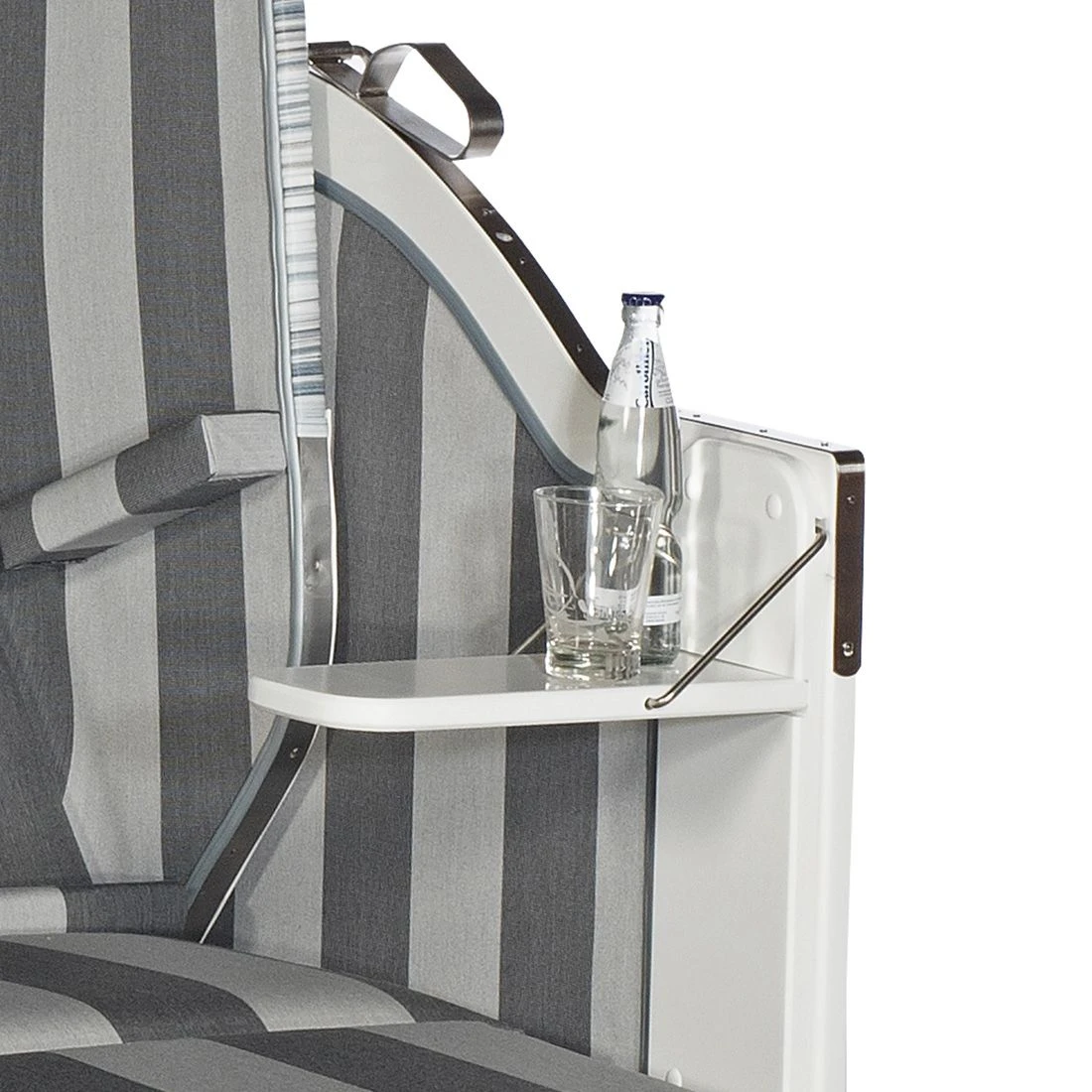 SonnenPartner Classic Strandkorb Geflecht/Fichte White-washed 5 SonnenPartner Classic Strandkorb Geflecht/Fichte White-washed – Bild 3