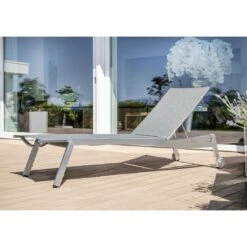 Stern Allround Rollliege Edelstahl/Textilene Silber/Leinen Grau -GartenMöbelPro Verkäufe stern allround rollliege edelstahl textilene 1395023 4