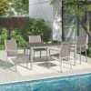 Stern Cardiff Gartenmöbel-Set 5-tlg. Tisch 160x90cm Taupe -GartenMöbelPro Verkäufe stern cardiff gartenmoebel set 5 tlg tisch 160x90cm 1485388 1
