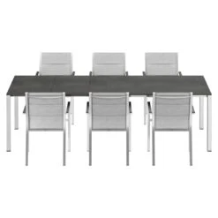 Stern Cardiff Gartenmöbel-Set 7-tlg. Tisch 160/217/267x91cm Silber 15 Stern Cardiff Gartenmöbel-Set 7-tlg. Tisch 160/217/267x91cm Silber -GartenMöbelPro Verkäufe stern cardiff gartenmoebel set 7 tlg tisch 160 217 267x91cm 1484827 5