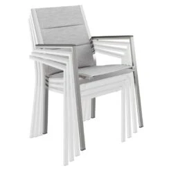 Stern Cardiff Gartenmöbelset 5-tlg. Mit Tisch 160x90cm Silber/Zement -GartenMöbelPro Verkäufe stern cardiff gartenmoebelset 5 tlg mit tisch 160x90cm 1422534 8