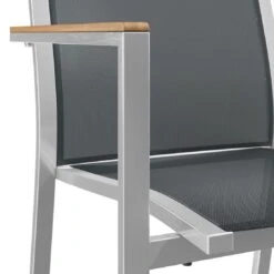 Stern Cardiff Stapelsessel 6-teiliges Gartenmöbelset Mit Teakholz Tisch 160x90cm Silbergrau -GartenMöbelPro Verkäufe stern cardiff stapelsessel 6 teiliges gartenmobelset silbergrau mit teakholz tisch 160x90cm 10