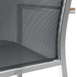 Stern Cardiff Stapelsessel 6-teiliges Gartenmöbelset Mit Teakholz Tisch 160x90cm Silbergrau -GartenMöbelPro Verkäufe stern cardiff stapelsessel 6 teiliges gartenmobelset silbergrau mit teakholz tisch 160x90cm 11