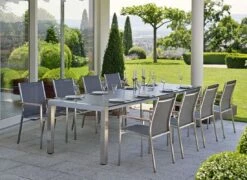 Stern Cardiff Stapelsessel-Set 4-tlg. Edelstahl/Textilene Silbergrau -GartenMöbelPro Verkäufe stern cardiff stapelsessel set 4 tlg edelstahl textilene 973778 2