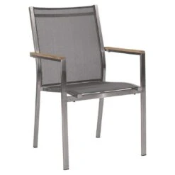 Stern Cardiff Stapelsessel-Set 4-tlg. Edelstahl/Textilene Silbergrau -GartenMöbelPro Verkäufe stern cardiff stapelsessel set 4 tlg edelstahl textilene 973778 3