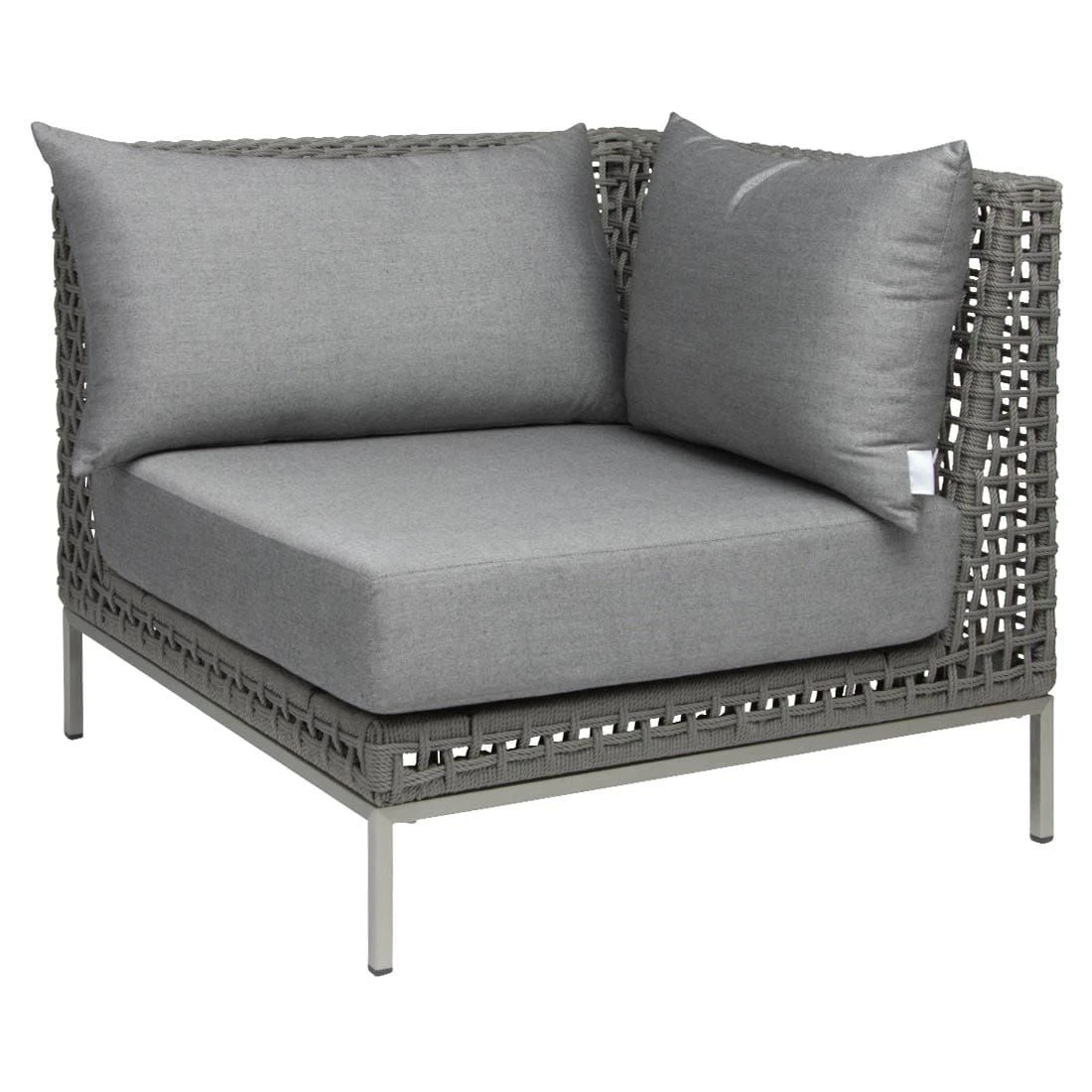 Stern Corda Eck-/Endmodul Aluminium/Rope Platin/Anthrazit 3 Stern Corda Eck-/Endmodul Aluminium/Rope Platin/Anthrazit