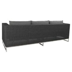 Stern Fontana Gartensofa Edelstahl/Geflecht Basaltgrau/Seidengrau -GartenMöbelPro Verkäufe stern fontana 3 sitzersofa edelstahl geflecht 54126 2