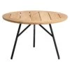 Stern Frida Beistelltisch Aluminium/Teak Schwarz Matt/Natur -GartenMöbelPro Verkäufe stern frida beistelltisch durchm65x43 cm aluminium teak 1357755 1