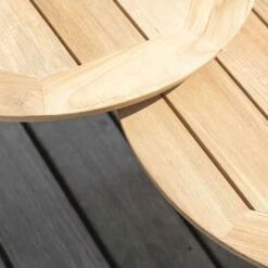 Stern Frida Beistelltisch Aluminium/Teak Schwarz Matt/Natur -GartenMöbelPro Verkäufe stern frida beistelltisch durchm65x43 cm aluminium teak 1357755 3