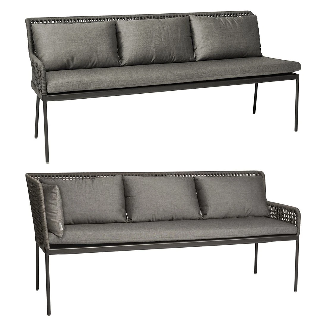 Stern Greta Dininglounge Aluminium/Rope Anthrazit/Platin/Seidengrau 3 Stern Greta Dininglounge Aluminium/Rope Anthrazit/Platin/Seidengrau