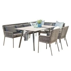 Stern Greta Dininglounge Aluminium/Polyacryl Anthrazit/Seidengrau -GartenMöbelPro Verkäufe stern greta dininglounge aluminium polyacryl 1489788 2