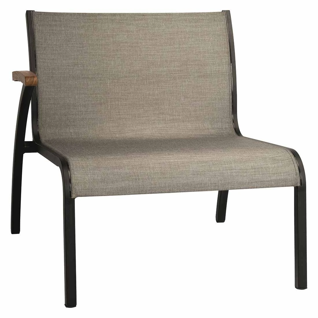 Stern Laris Lounge Endmodul Aluminium/Textilene Schwarz Matt/Leinen Grau 3 Stern Laris Lounge Endmodul Aluminium/Textilene Schwarz Matt/Leinen Grau