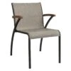 Stern Laris Dining Stapelsessel Aluminium/Textilene Schwarz Matt/Leinen Grau -GartenMöbelPro Verkäufe stern laris stapelsessel aluminium textilene 1362914 1