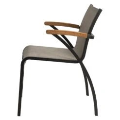 Stern Laris Dining Stapelsessel Aluminium/Textilene Schwarz Matt/Leinen Grau -GartenMöbelPro Verkäufe stern laris stapelsessel aluminium textilene 1362914 4