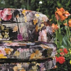 Stern Leni Loungesessel Aluminium/Stoff Schwarz Matt/Geblümt -GartenMöbelPro Verkäufe stern leni loungesessel aluminium stoff 1362837 6