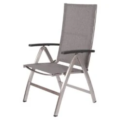 Stern Mika Klappsessel Hoch Edelstahl/Textilene Silber/Leinen-Grau -GartenMöbelPro Verkäufe stern mika klappsessel hoch edelstahl textilene 1395012 3