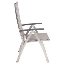 Stern Mika Klappsessel Hoch Edelstahl/Textilene Silber/Leinen-Grau -GartenMöbelPro Verkäufe stern mika klappsessel hoch edelstahl textilene 1395012 4