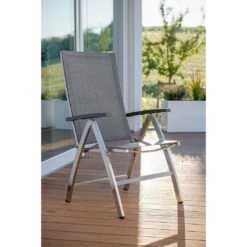 Stern Mika Klappsessel Hoch Edelstahl/Textilene Silber/Leinen-Grau -GartenMöbelPro Verkäufe stern mika klappsessel hoch edelstahl textilene 1395012 7