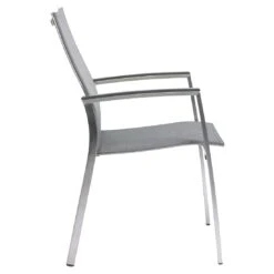 Stern Mika Stapelsessel Edelstahl/Textilene Silber/Leinen Grau -GartenMöbelPro Verkäufe stern mika stapelsessel edelstahl textilene grau 1205548 4