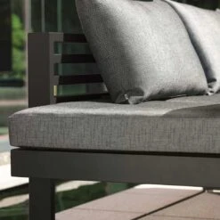 Stern New Holly Bank/Liege Aluminium/Outdoorstoff Schwarz Matt/Seidenschwarz -GartenMöbelPro Verkäufe stern new holly bank liege aluminium outdoorstoff 1353410 4