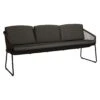 Stern Odea 3-Sitzerbank Aluminium/Kordel Inkl. Kissen Schwarz Matt/Pepper -GartenMöbelPro Verkäufe stern odea 3 sitzerbank aluminium kordel inkl kissen 1357700 1