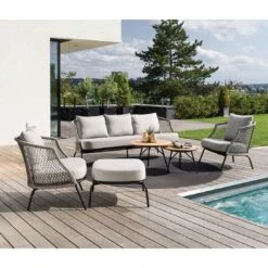 Stern Odea 3-Sitzersofa Aluminium/Rope/Polyacryl Schwarz Matt/Salt -GartenMöbelPro Verkäufe stern odea 3 sitzersofa aluminium rope outdoorstoff 1453917 9